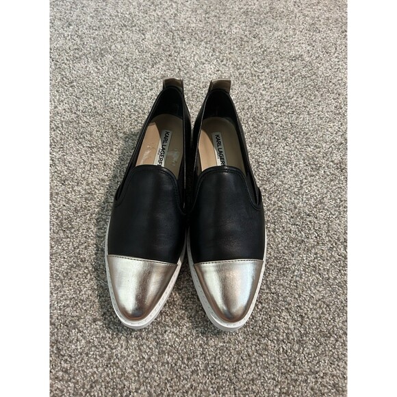 Karl Lagerfeld‎ Paris Caralee Cap Toe Loafers Women's 6.5M - Picture 2 of 7